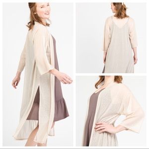 Stone Floral Mesh Duster by Agnes & Dora